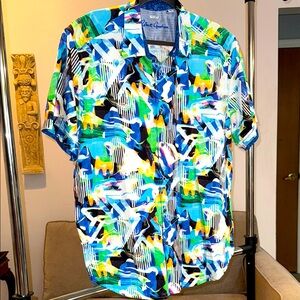 Robert Graham Naples Multicolor Abstract Men's Shirt 3xl